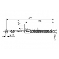 1 987 481 321 BOSCH Тормозной шланг