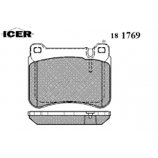181769 ICER Комплект тормозных колодок, дисковый тормоз
