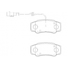 WBP23860A WAGNER LOCKHEED Комплект тормозных колодок, дисковый тормоз