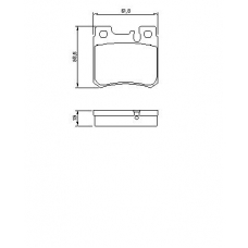 0 986 490 260 BOSCH Комплект тормозных колодок, дисковый тормоз