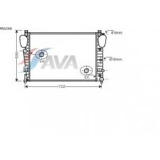 MSA2306 AVA Радиатор, охлаждение двигателя