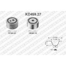 KD459.27 SNR Комплект ремня грм