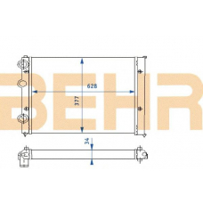 2110240 BEHR Radiator