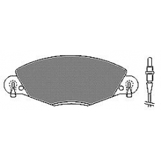 6566 MAPCO Комплект тормозных колодок, дисковый тормоз