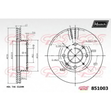 851003.6060 MAXTECH Тормозной диск