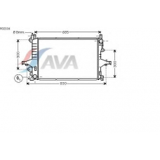 VO2116 AVA Радиатор, охлаждение двигателя