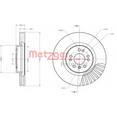 6110517 METZGER Тормозной диск