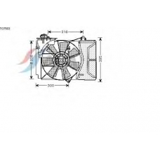 TO7503 AVA Вентилятор, охлаждение двигателя