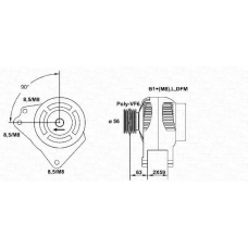 943355059010 MAGNETI MARELLI Генератор