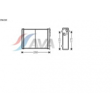 CN6260 AVA Теплообменник, отопление салона