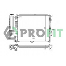 PR 0060A2 PROFIT Радиатор, охлаждение двигателя