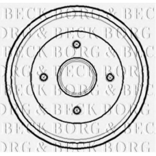 BBR7141 BORG & BECK Тормозной барабан