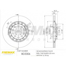 BD-3306 FREMAX Тормозной диск