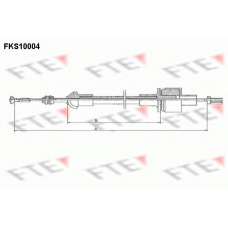 FKS10004 FTE Трос, управление сцеплением