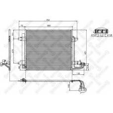 10-45060-SX STELLOX Конденсатор, кондиционер