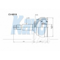 CV-6519 KAVO PARTS Шарнирный комплект, приводной вал