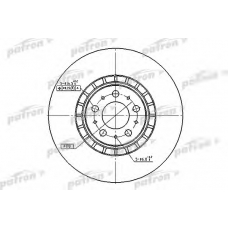 PBD4340 PATRON Тормозной диск