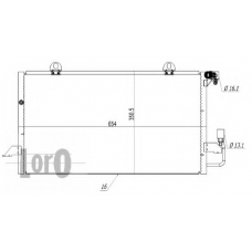 003-016-0001 LORO Конденсатор, кондиционер