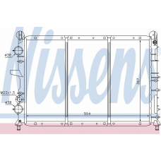 60023 NISSENS Радиатор, охлаждение двигателя