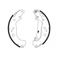 8DB 355 002-731 HELLA PAGID Комплект тормозных колодок