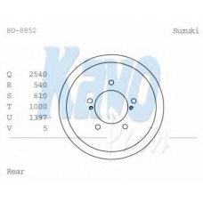 BD-8852 KAVO PARTS Тормозной барабан