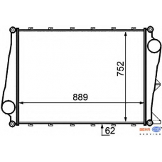 8ML 376 727-551 HELLA Интеркулер