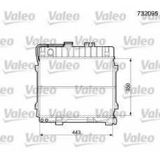 732095 VALEO Радиатор, охлаждение двигателя