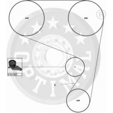 SK-1077 OPTIMAL Комплект ремня грм