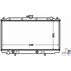 8MK 376 770-561 HELLA Радиатор, охлаждение двигателя