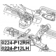 0224-P12RH<br />FEBEST<br />Рычаг независимой подвески колеса, подвеска к...