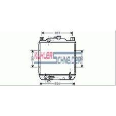 2202001 KUHLER SCHNEIDER Радиатор, охлаждение двигател