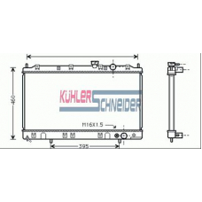 0500231 KUHLER SCHNEIDER Радиатор, охлаждение двигател