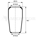 MLF8013 MERITOR Кожух пневматической рессоры