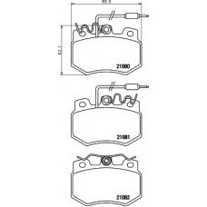8DB 355 015-591 HELLA Комплект тормозных колодок, дисковый тормоз