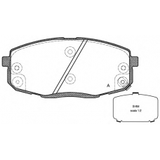 BPA1038.12 OPEN PARTS Комплект тормозных колодок, дисковый тормоз