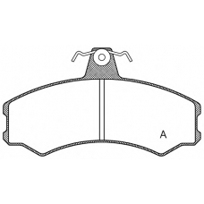 BPA0143.10 OPEN PARTS Комплект тормозных колодок, дисковый тормоз