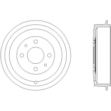 61231 PAGID Тормозной барабан
