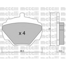 22-0353-0 METELLI Комплект тормозных колодок, дисковый тормоз