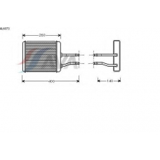 AL6073 AVA Теплообменник, отопление салона