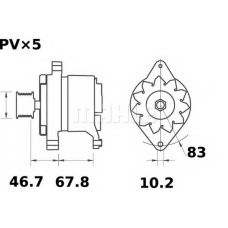 MG 537 MAHLE Генератор