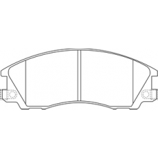 PL-0853 JNBK Колодки тормозные