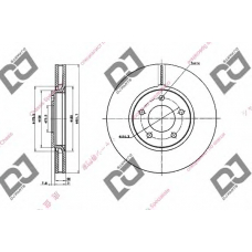 BD1643 DJ PARTS Тормозной диск