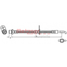 4110780 METZGER Тормозной шланг