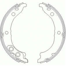 Z4728.00 WOKING Комплект тормозных колодок, стояночная тормозная с