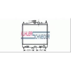 1600661 KUHLER SCHNEIDER Радиатор, охлаждение двигател