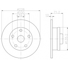 8DD 355 122-362 HELLA PAGID Тормозной диск