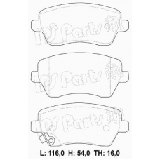 IBD-1884 IPS Parts Комплект тормозных колодок, дисковый тормоз