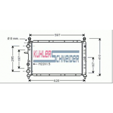 1703301 KUHLER SCHNEIDER Радиатор, охлаждение двигател