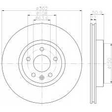 8DD 355 116-191 HELLA PAGID Тормозной диск