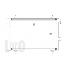 038-016-0015 LORO Конденсатор, кондиционер